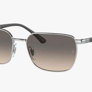 Ray-Ban RB3684 Rectangular Gradient Sunglass + Free Orange Gradient Sunglasses